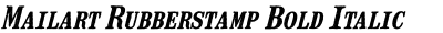 Mailart Rubberstamp Bold Italic